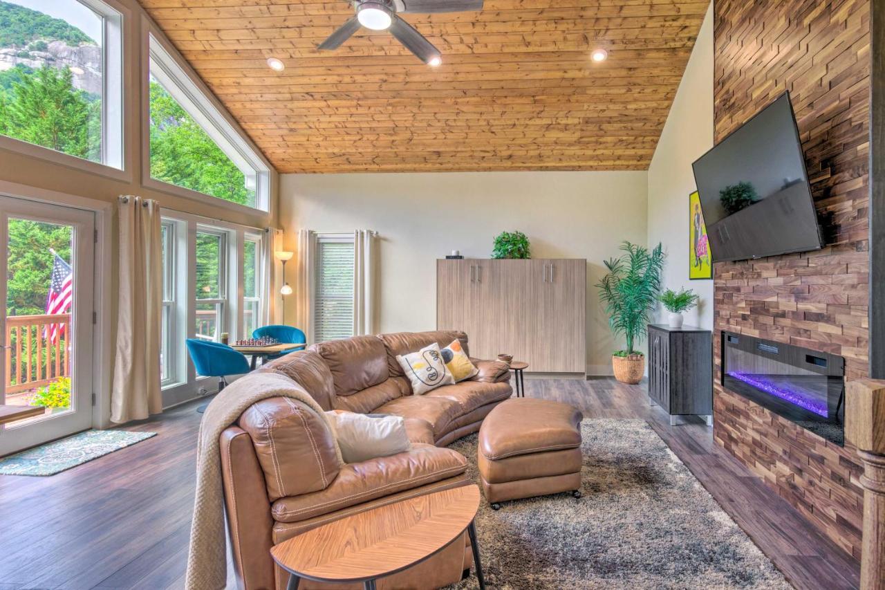 Unique Chimney Rock Cottage With Breathtaking Views Lake Lure Exterior photo